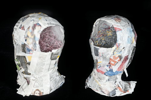 Normal versus Autistic brain, by Morgan Roux: Sculpture entry for ITB 2010