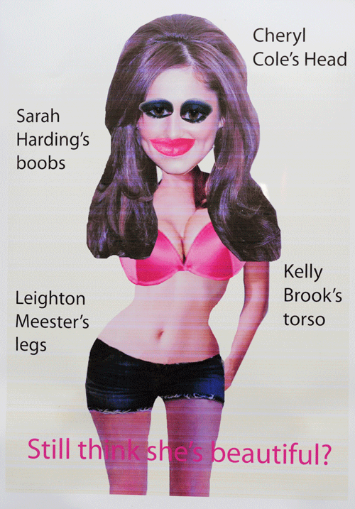 Beautity and Diversity by Rachel Topham: Cheryl Cole, Sarah Harding, Kely Brook and Leighton Meester. Entry for ITB 2010
