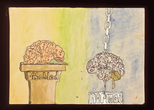 Disability versus Normality, even the normal brain is chained: entry for Inagining The Brain 2010