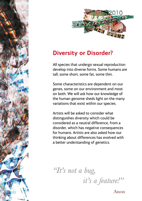 Diversity or Disorder?, ITB 2010