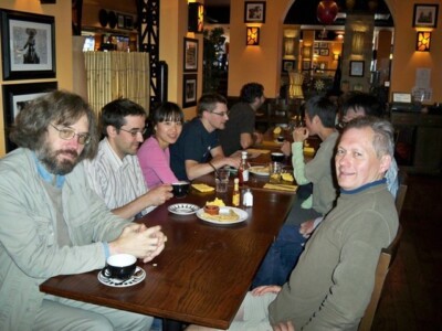 Leaving gathering for Ajay