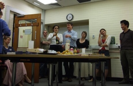 Sara's post-viva celebration