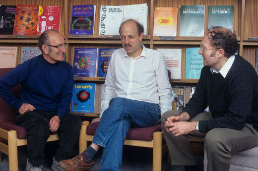 Cesar Milstein, Michael Neuberger, and Greg Winter