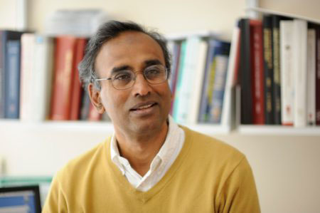 Venki Ramakrishnan in his office at LMB. Taken for the 2009/2010 LMB brochure. 
