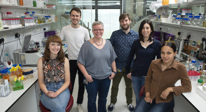 Liz Miller with her lab group
