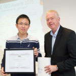 Xiaochen Bai Receiving Award