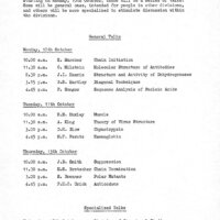 1966 Symposium Programme